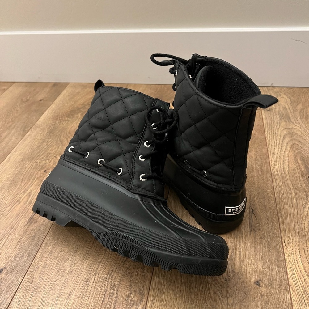 Sperry Top Sider Gosling Quilted Duck Boots Waterproof STS83693 Women's 8 - Picture 2 of 9